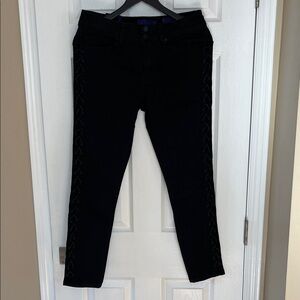 Indigo Rein Black Skinny Jeans. Women’s size 11/29. Side laced. New.